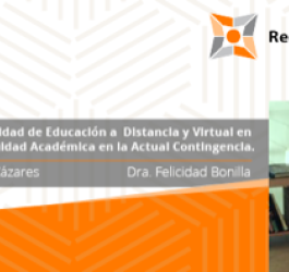 Mesa redonda de calidad en Educación a Distancia y Virtual en la continuidad académica en la actual contingencia